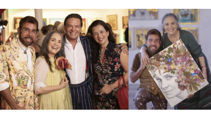 A Adolfo Turrion prestigia a atriz e artista plástica Regina Duarte e o galerista e também artista plástico Roberto Camasmie A Adolfo Turrion prestigia a atriz e artista plástica Regina Duarte e o galerista e também artista plástico Roberto Camasmie